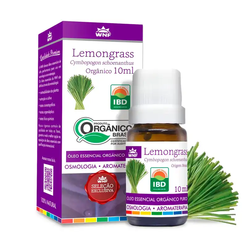 Óleo Essencial Lemongrass WNF 10ml Blend Essencial Aromaterapia