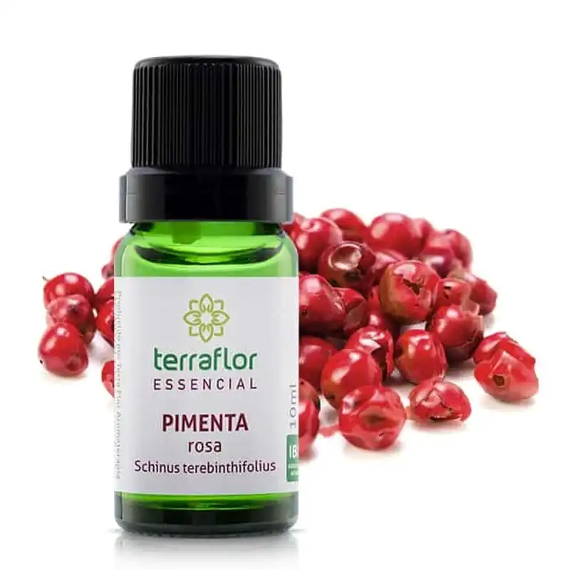 Óleo Essencial de Pimenta Rosa Terraflor Blend Essencial Aromaterapia