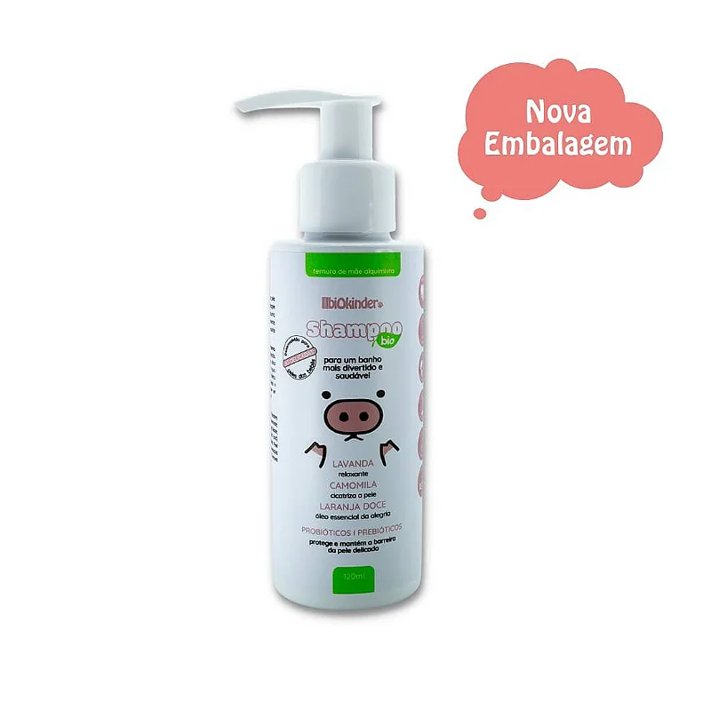 Shampoo Infantil BioShampoo Biokinder - 120ml Blend Essencial Aromaterapia