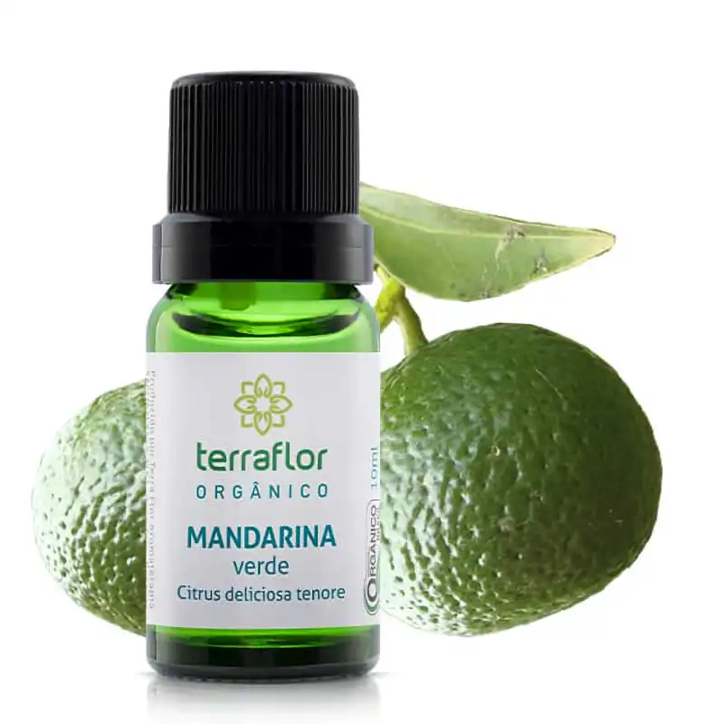 Óleo Essencial de Mandarina Verde Orgânico Terraflor - 10ml - Blend Essencial Aromaterapia