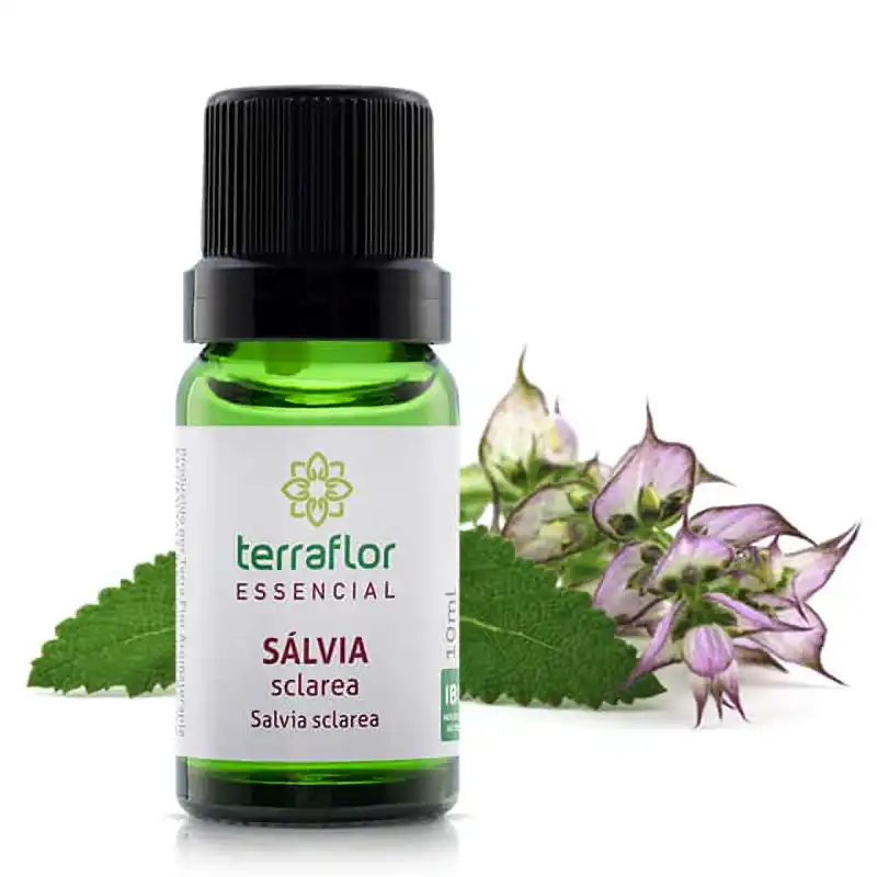 Óleo Essencial de Sálvia GT França Terraflor - 10ml - Blend Essencial Aromaterapia
